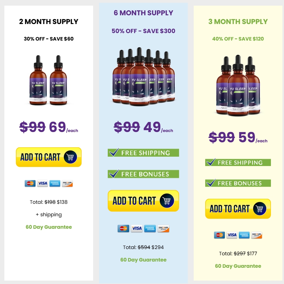 Exclusive Yu Sleep Discount Package